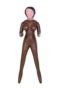 Кукла надувная, Michelle, негритянка, с тремя отверстиями, 160 см