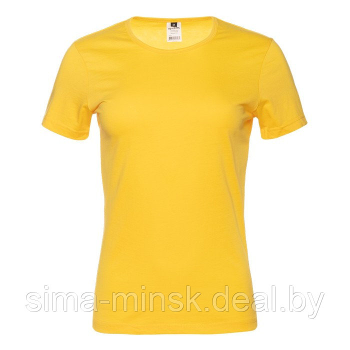 Футболка женская, размер S, цвет жёлтый - фото 1 - id-p177541971