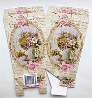 Коробка цветочная "Букет винтаж", 12*9*15 см 6350740335462 Коробка цветочная "Букет винтаж", 12*9*15 см