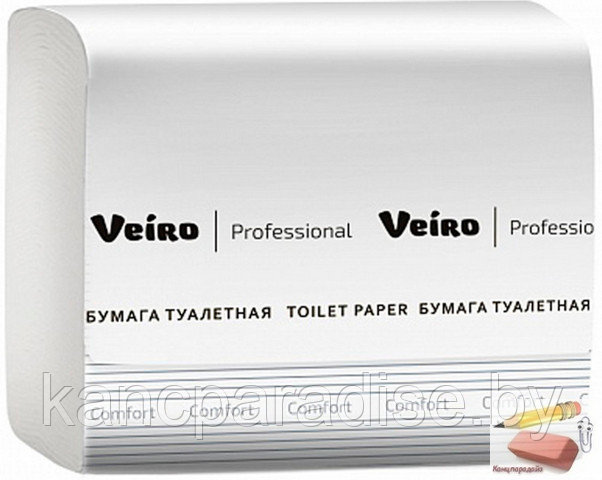 Бумага туалетная Veiro Comfort TV201 двухслойная, 250 листов, белая, арт.TV201 - фото 2 - id-p177568201