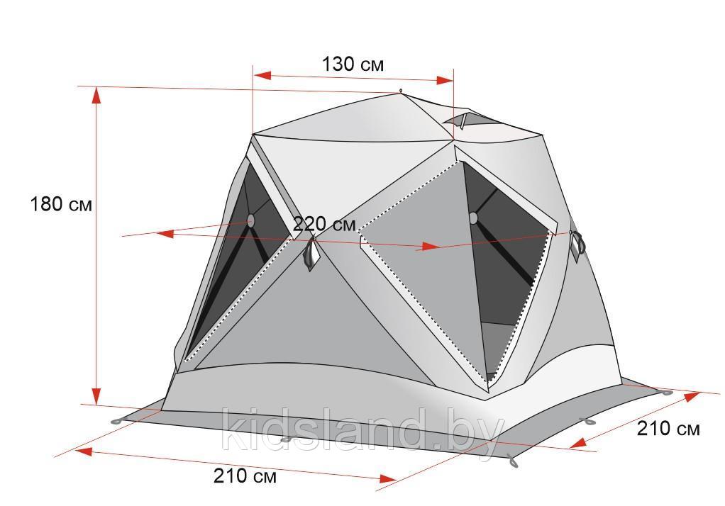 Зимняя палатка ЛОТОС Куб 3 Классик С9 - фото 4 - id-p177570087