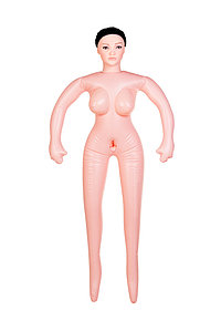 Кукла надувная Nurse Emilia реалистичная голова, брюнетка, с двумя отверстиями 160 см