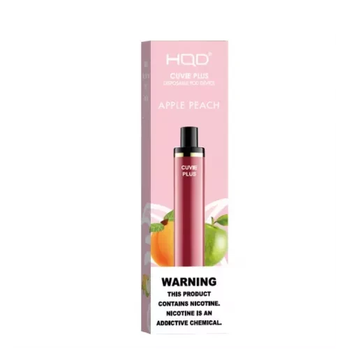 Одноразовый POD Hqd Cuvie Plus (Яблоко-Персик) 1200 затяжек
