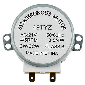 Моторчик микроволновки 49TYZ (21V 4W 4/5rpm, шток 12 мм)