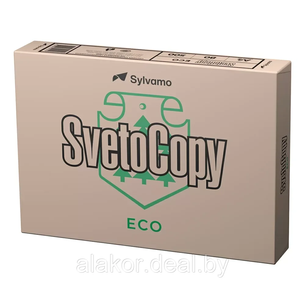 Бумага "SvetoCopy ECO", А4, 80 г./м2, класс С, 500 листов - фото 1 - id-p177589861