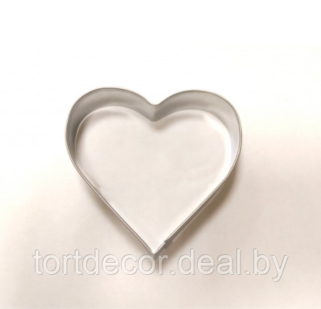 Форма металлическая Сердце 10 см - фото 1 - id-p177591144