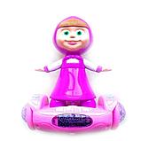 Игрушка интерактивная со светомузыкой Маша на гироскутере Balance Car Nasplus, фиолетовая, фото 3