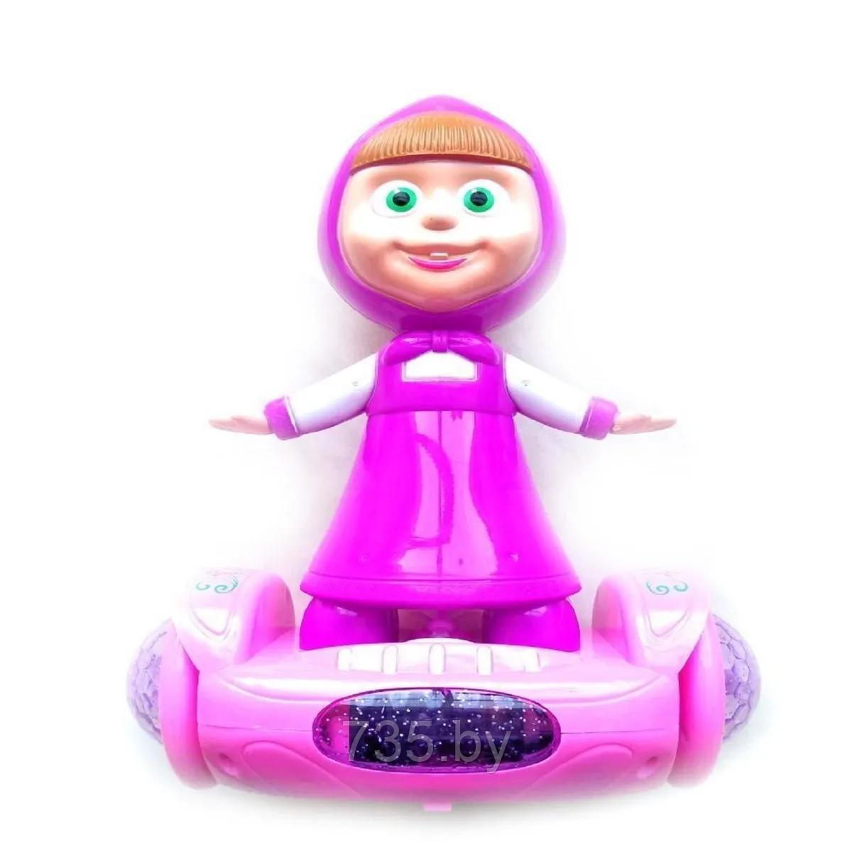 Игрушка интерактивная со светомузыкой Маша на гироскутере Balance Car Nasplus, фиолетовая - фото 3 - id-p177602236