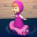 Игрушка интерактивная со светомузыкой Маша на гироскутере Balance Car Nasplus, фиолетовая, фото 5