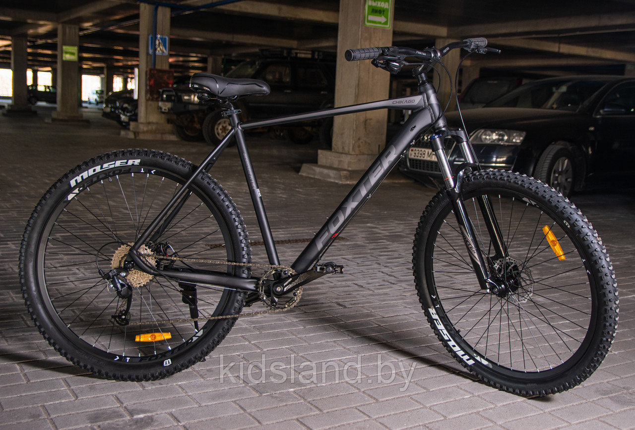 Велосипед Foxter ChicaGO 29'' 1*9x (черный матовый) - фото 1 - id-p177603890