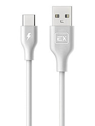 EX-K-734 USB - TYPE-C круглый белый 0.2М Power Bank Classic Дата-кабель EXPLOYD