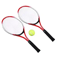 Набор для большого тенниса: 2 ракетки, мяч, в чехле, металл, пластик, SILAPRO