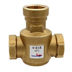 Трехходовой термостатический антиконденсационный клапан 1" (60 C) ViEiR