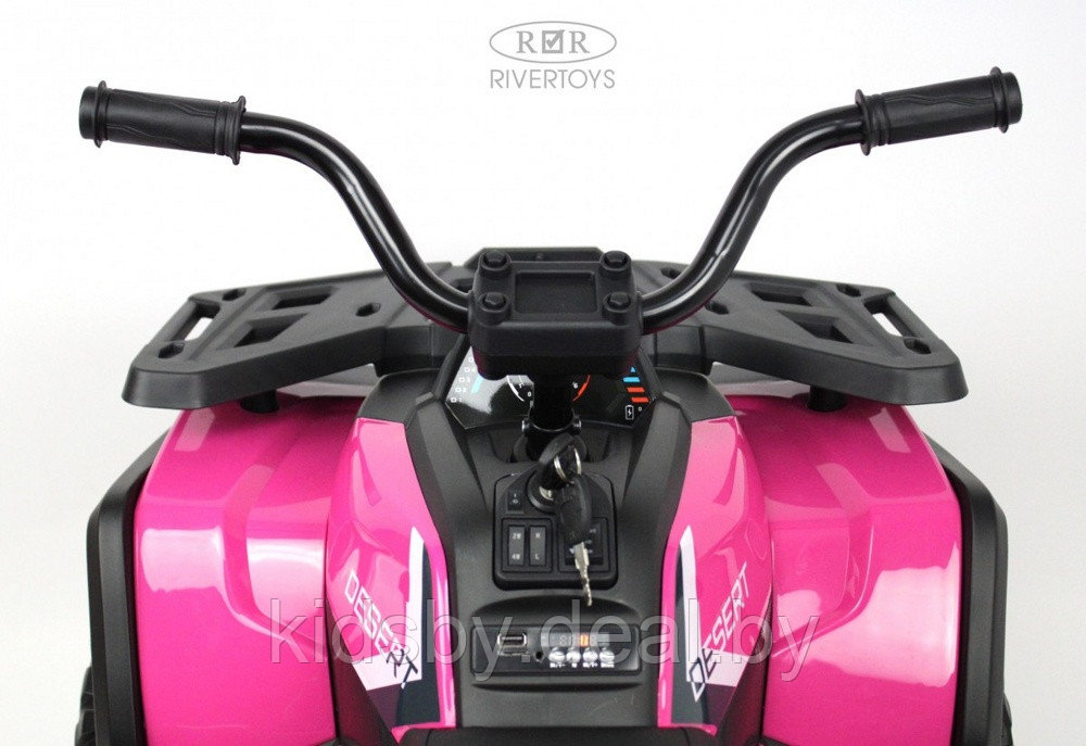 Детский электроквадроцикл RiverToys H999HH (розовый) полноприводный - фото 5 - id-p177649458