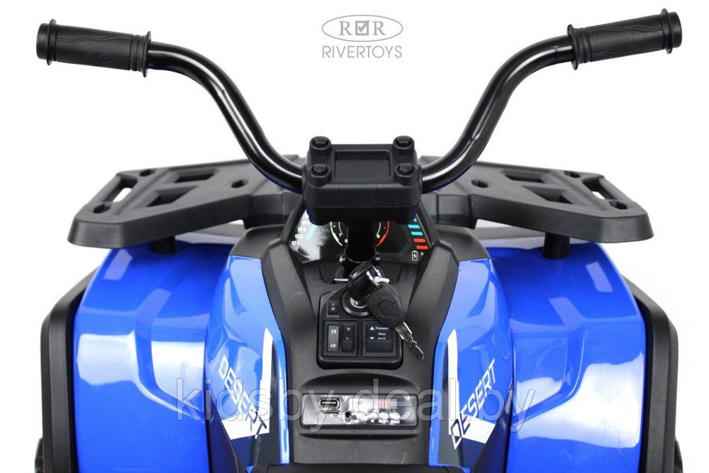 Детский электроквадроцикл RiverToys H999HH (синий) полноприводный - фото 5 - id-p177649459