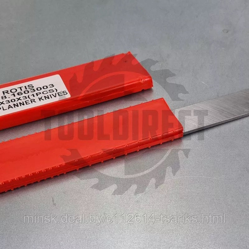 Нож строгальный фуговальный с HW напайкой 160x30x3 Rotis индустриальный (1 шт.) - фото 4 - id-p177650818