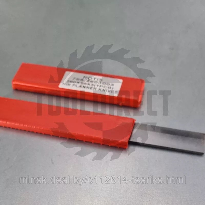 Нож строгальный фуговальный с HW напайкой 260x30x3 Rotis индустриальный (1 шт.) - фото 1 - id-p177651944