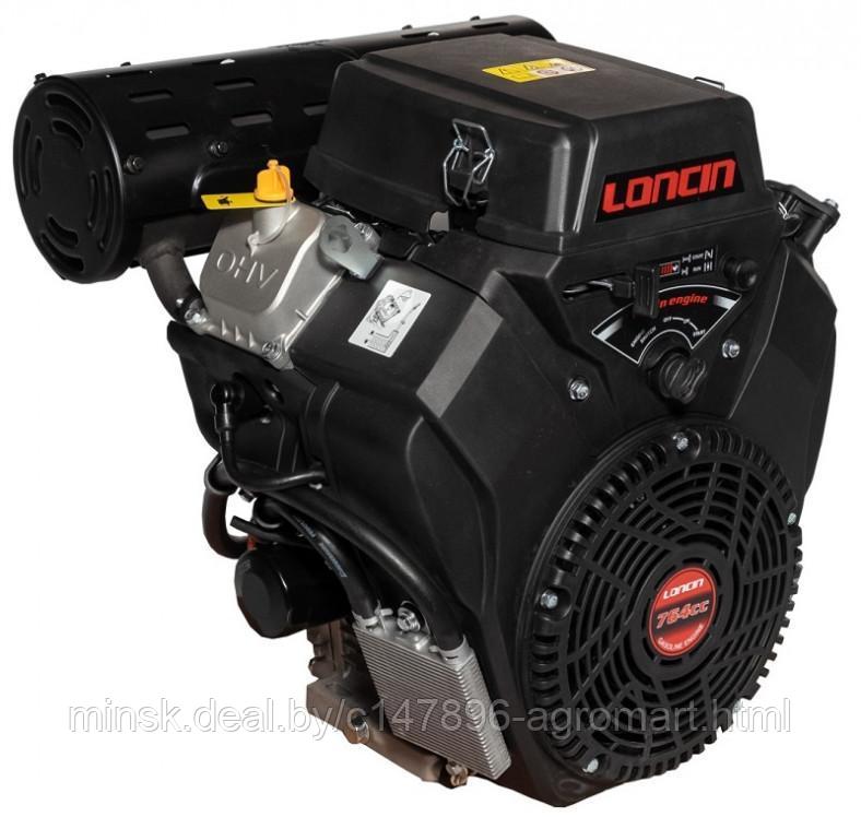 Двигатель Loncin LC2V80FD (B type) V-образн, 764 см куб, конус, 10А, электрический запуск - фото 2 - id-p177660532