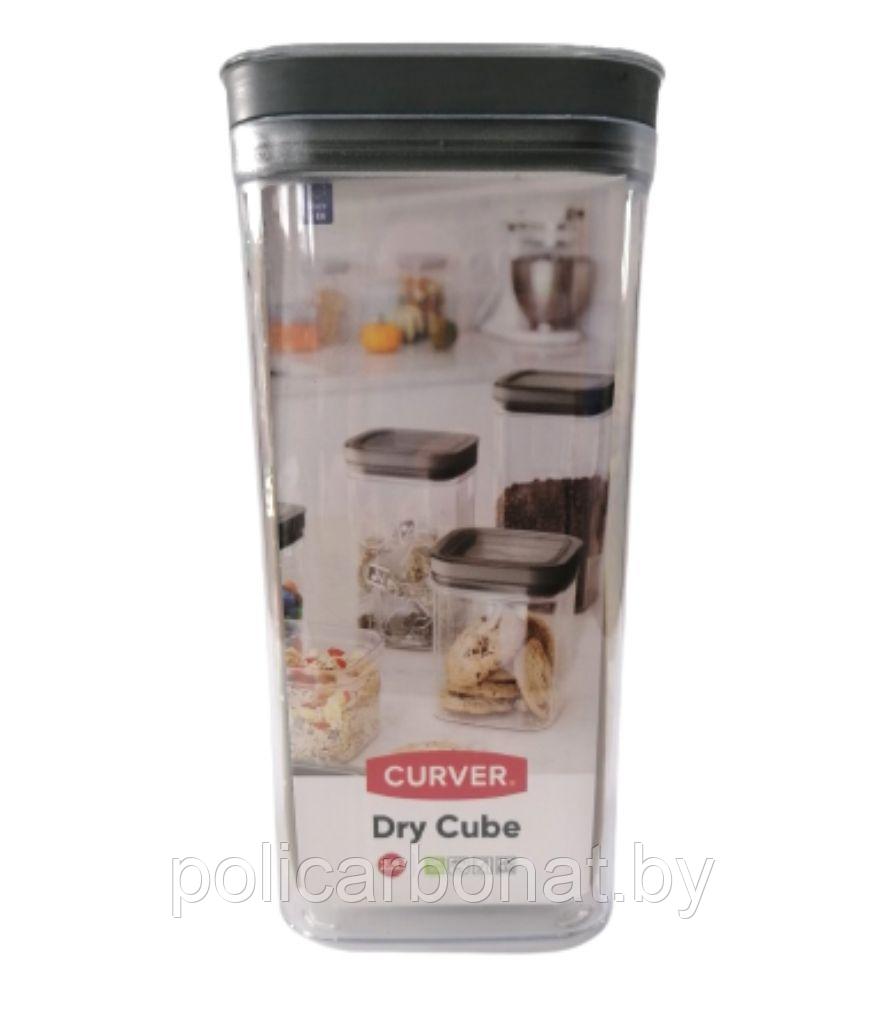 Емкость для сыпучих продуктов Dry Cube 2.3л, прозрачный/серый - фото 2 - id-p177458246