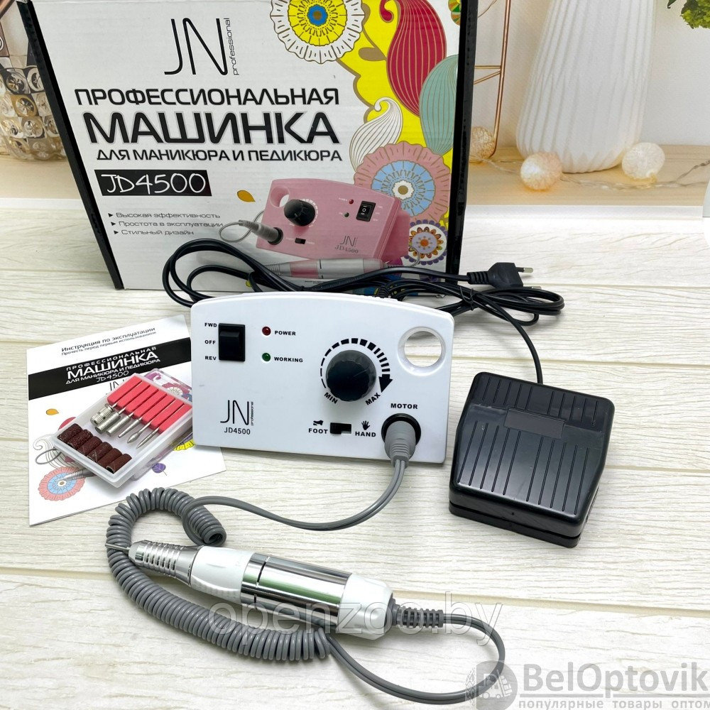 Аппарат для маникюра и педикюра JessNail JD4500 BL, 30 000 об/мин, 35 Вт - фото 4 - id-p177689850