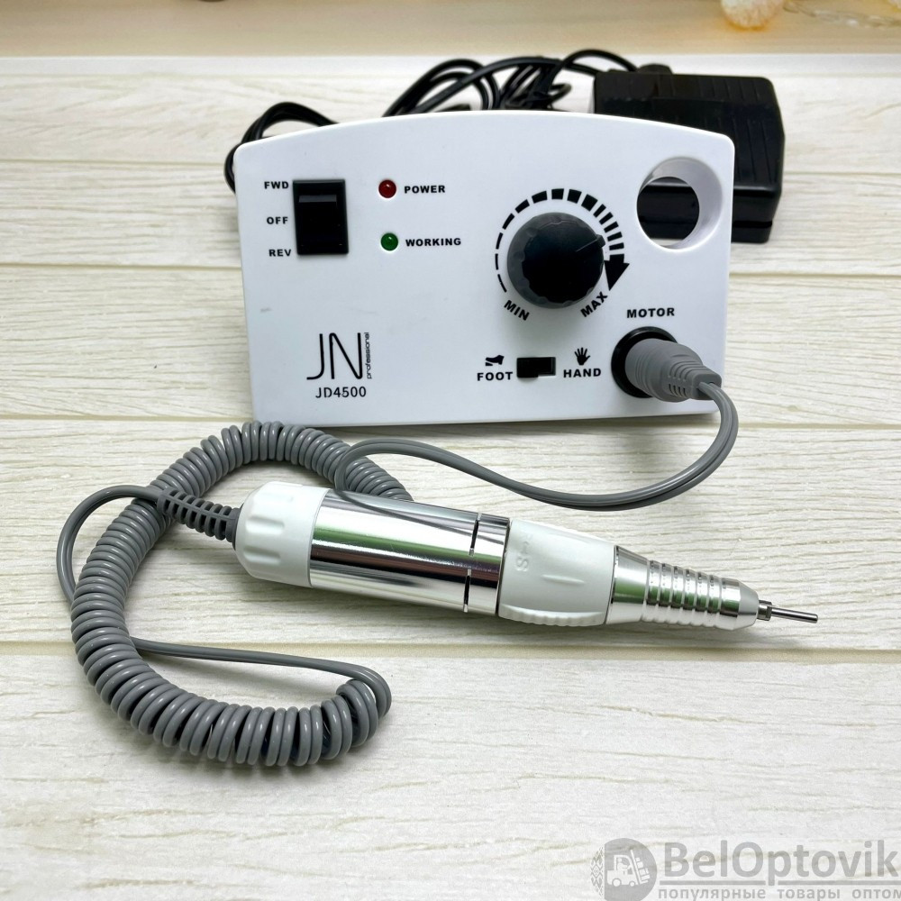 Аппарат для маникюра и педикюра JessNail JD4500 BL, 30 000 об/мин, 35 Вт - фото 10 - id-p177689931