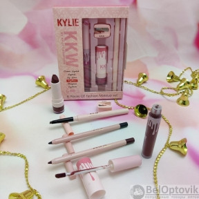 Набор косметики для макияжа KYLIE (Кайли) KKW 6 in1 с точилкой VIXEN - фото 1 - id-p102070250