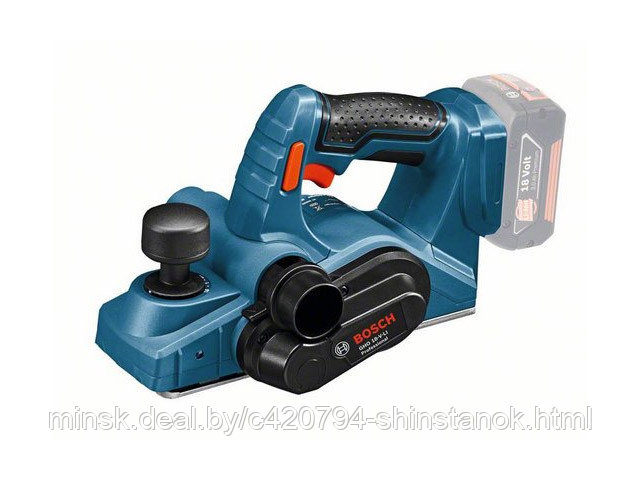 Аккум. рубанок BOSCH GHO 18 V-LI в кор. (18.0 В, БЕЗ АККУМУЛЯТОРА; 14.000 об/мин; ширина: 82 мм; макс.глубина: