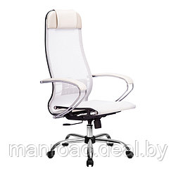 Компьютерное кресло Metta Комплект  4 Белый/белый  хром  МЕТТА