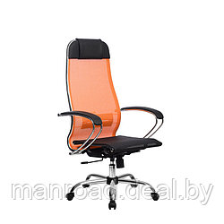 Компьютерное кресло Metta Комплект  4 Оранжевый/ Черный хром