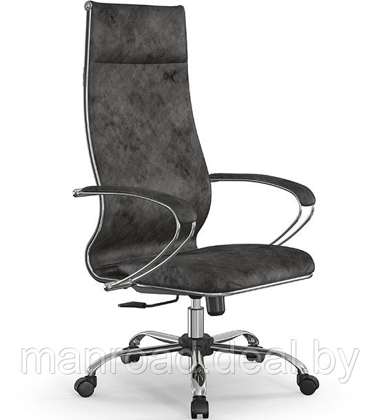 Компьютерное кресло Metta L 1m 42/K118 (Велюр) Темно-серый METTA - фото 1 - id-p177708032