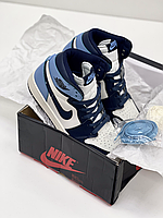Кроссовки Nike AIR JORDAN 1 RETRO HIGH OG OBSIDIAN UNIVERSITY BLUE размер 36