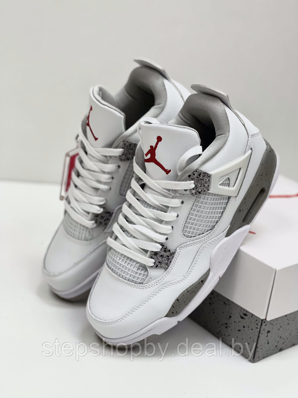 Кроссовки Nike Air Jordan 4 Retro "White Oreo" размер 42 - фото 2 - id-p177708228