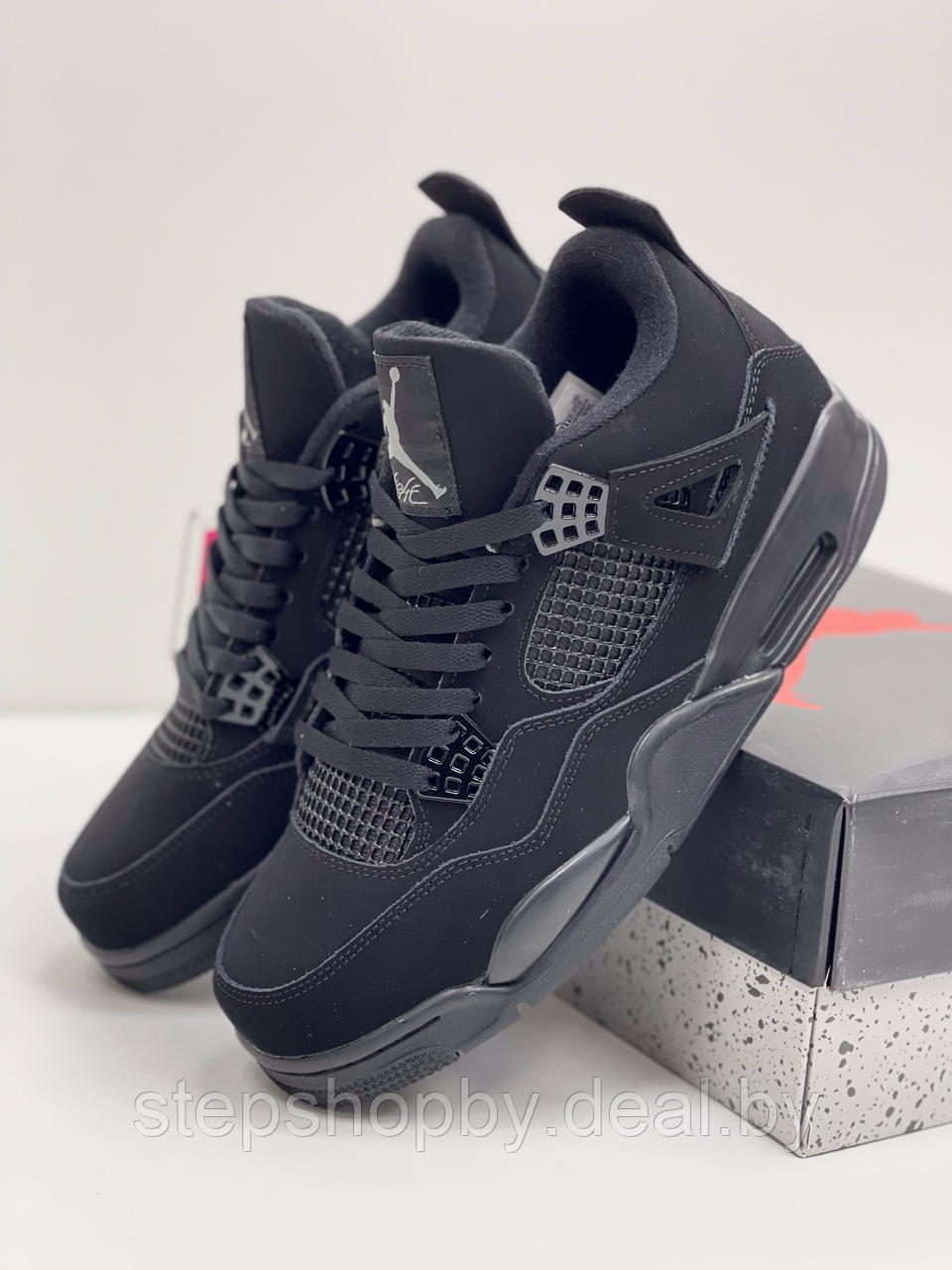 Кроссовки Nike AIR JORDAN 4 BLACK CAT - фото 3 - id-p177709312