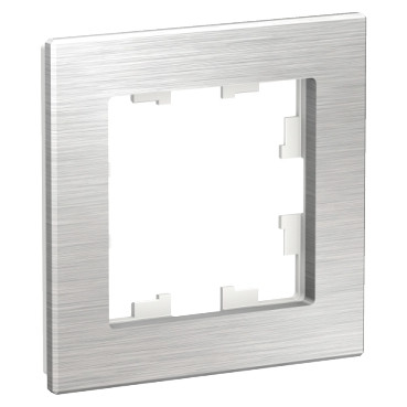 ATN312101 1-постовая рамка, металл серебро