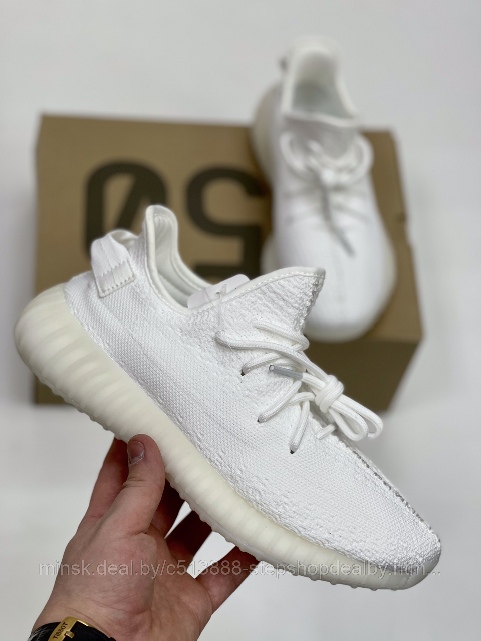 Кроссовки Adidas Yeezy Boost 350 V2 «CREAM» - фото 1 - id-p177714897