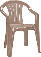 Кресло из пластмассы Sicilia, цвет капучино