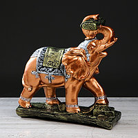 Статуэтка "Слон на деньгах", гипс, 33 см, микс