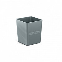 Подставка-стакан для пишущих принадлежностей ErichKrause Base Ice Metallic, серебряная