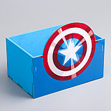 Органайзер для канцелярии "Капитан Америка", Мстители, 150 х 100 х 80 мм, фото 2
