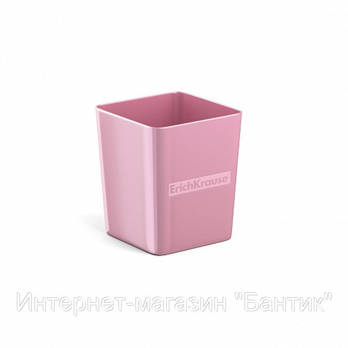 Подставка-стакан для пишущих принадлежностей ErichKrause Base Candy, розовая