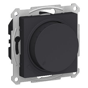 ATN001034 Atlasdesign СВЕТОРЕГУЛЯТОР (диммер) поворотно-нажимной, 315Вт, мех., карбон, фото 2