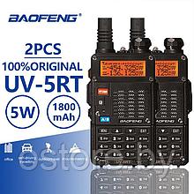 Оригинальная рация Baofeng UV-5RT. Усиленный корпус.Портативная радиостанция Баофенг ув-5рт