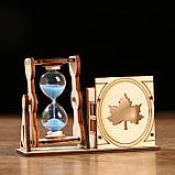 Песочные часы "Кленовый лист", сувенирные, с карандашницей, 10 х 13.5 см, микс, фото 5