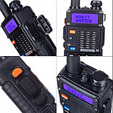 Портативная рация Baofeng UV-5RT + Гарнитура. Радиостанция усиленный корпус. Последняя ревизия, фото 3