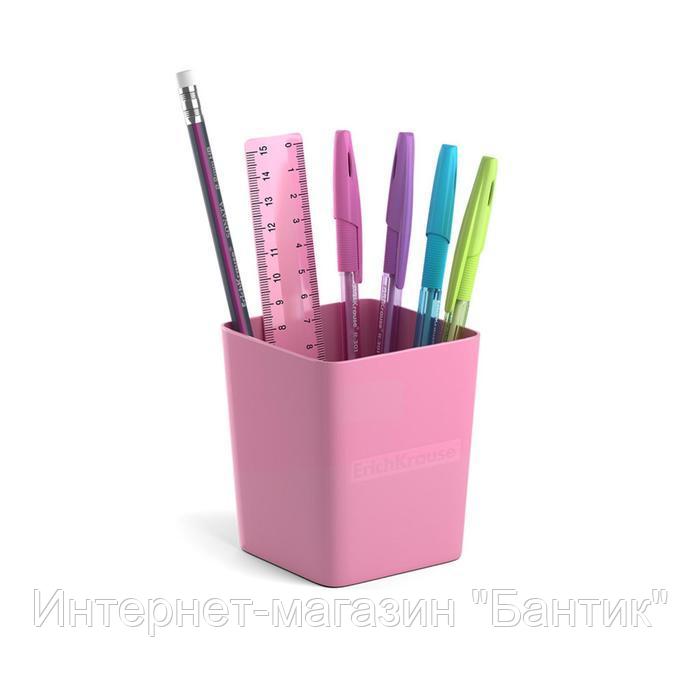 Набор настольный ErichKrause Base Pastel, 6 предметов, розовый
