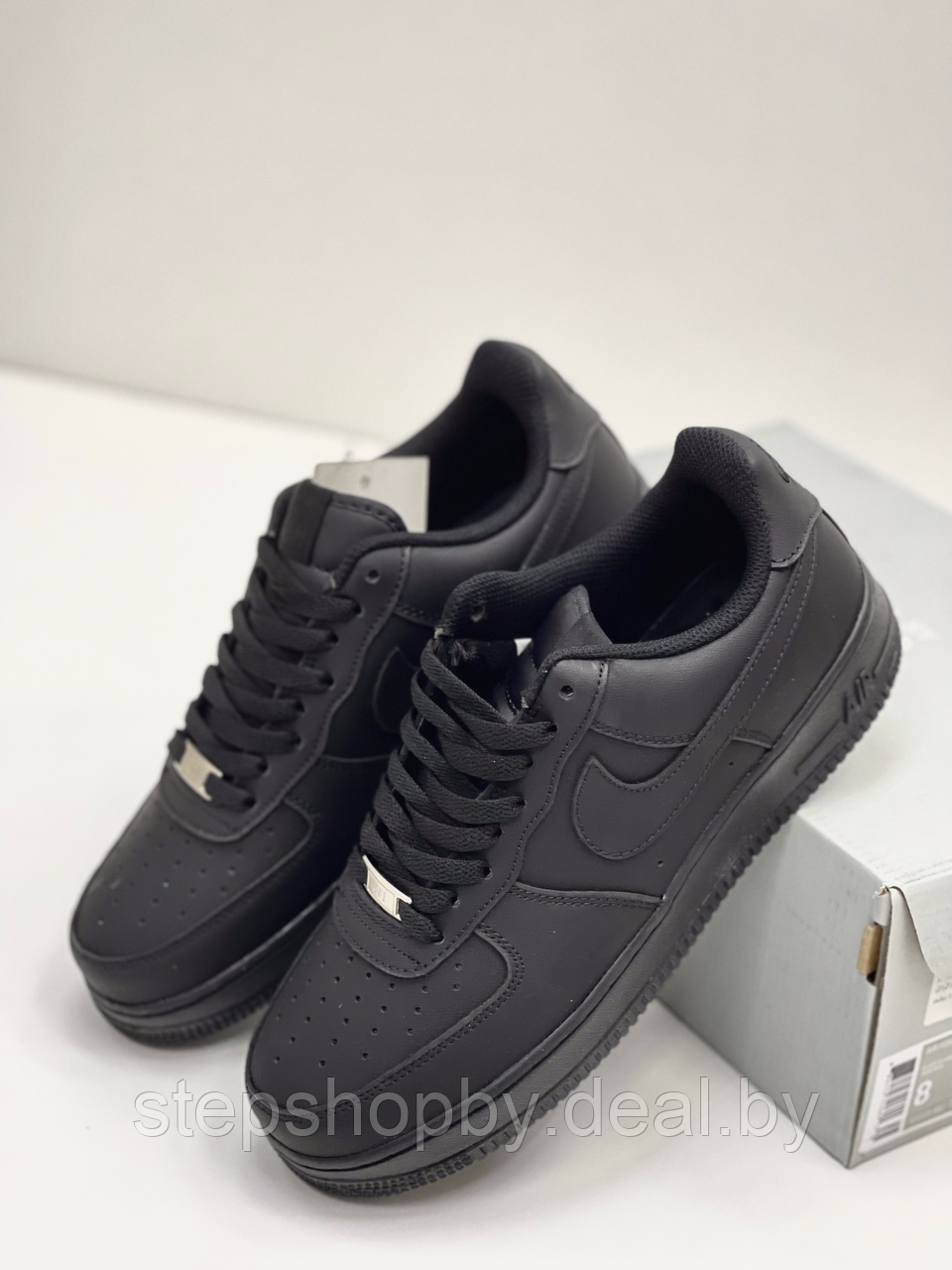 Кроссовки Nike Air Force 1 '07 black размер 37 - фото 1 - id-p177725481