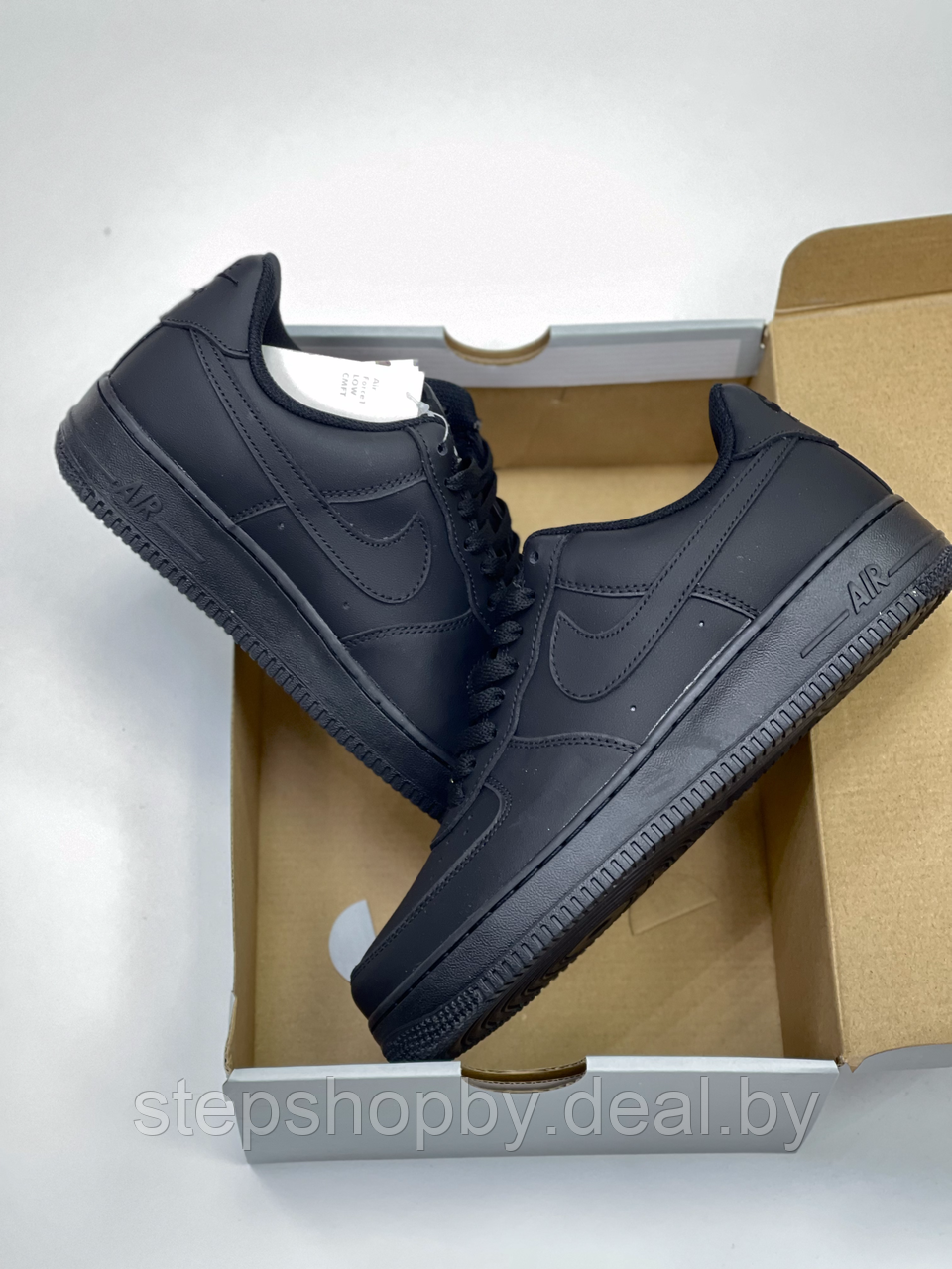 Кроссовки Nike Air Force 1 '07 black - фото 2 - id-p177725410