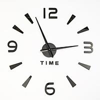 Часы-наклейка DIY "Кавалье", d=120 см, черные