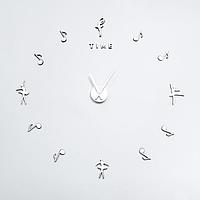 Часы-наклейка "Искусство", плавный ход, d=70 см, стрелки 22,5 см, 16.5 см, 1АА