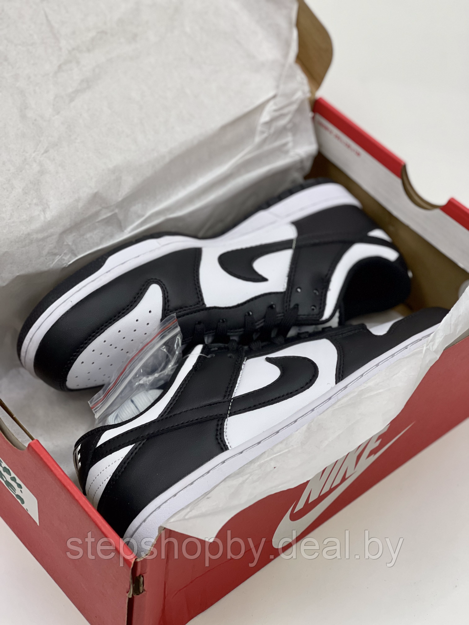Кроссовки Nike Dunk Low Retro White Black размер 43 - фото 2 - id-p177708192
